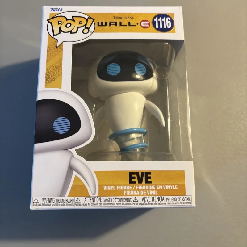 Фото Оригинальная фигурка Funko Pop Disney Pixar Wall-E Eve, официальная коллекционная модель # 1116 Виниловые скульптурные куклы, лимитированная коллекция №5