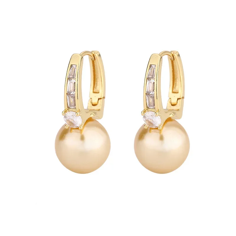 Элегантные серьги-капли с искусственным жемчугом жемчуг 12 мм