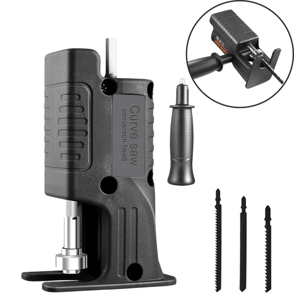 

Электрическая дрель, модифицированная для электрических пил, адаптер для сабельной пилы, Многофункциональный ручной адаптер для электриче...