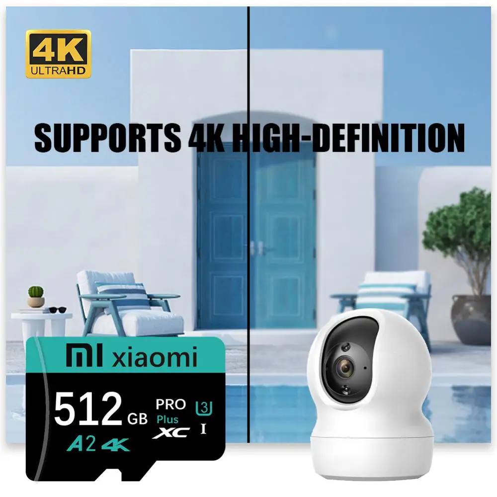 Оригинальная карта памяти Xiaomi 1 ТБ 2 Class 10 Высокоскоростная флэш-карта U3 A2 128 ГБ