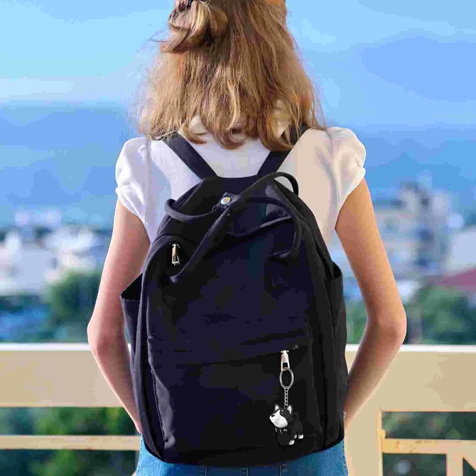 2Pcs Puppy Keychain Cartoon Pendant Keychain Keychain Charms Miniature Pendant Key Ring Car Key Chain for Kids Adults