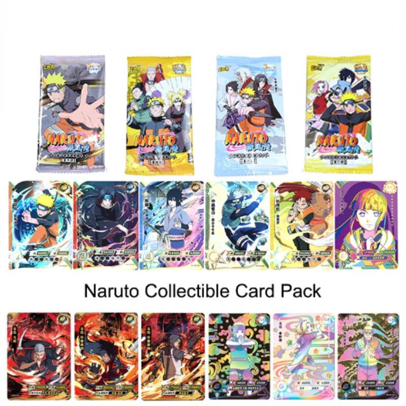 

Original Genuine Edition Naruto Card Pack Ultra Rare Limited Collection Edition Uzumaki Naruto Sasuke Itachi Kakashi Cards