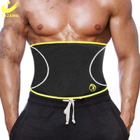 lazawg neoprene body shaper belt mens slimming corsets waist trainer shapewear weight loss tummy fitness belly sweat fat burner