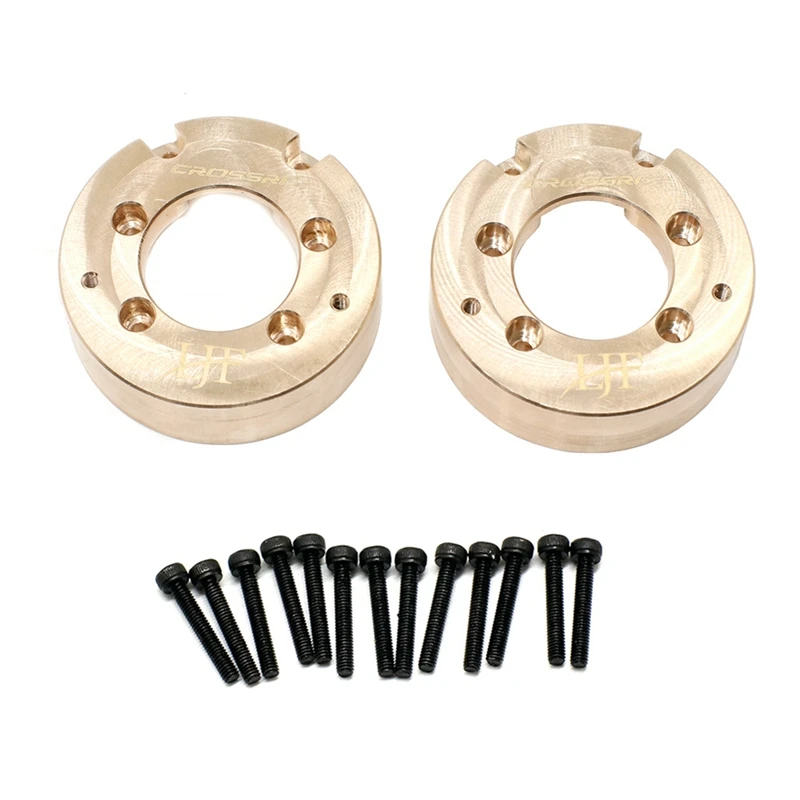 

2Pcs 130G Brass Wheel Counterweight Balance Weight For CROSSRC EMOX Rhino 1/8 RC Crawler Car Upgrades Parts Accessories