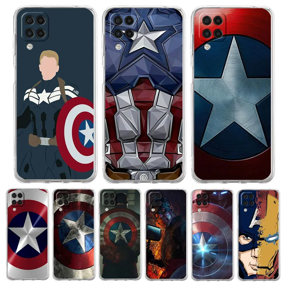 

Disney Captain America shield Phone Case For Samsung Galaxy A51 A71 A21S A12 A11 A31 A41 A52S A32 A01 A03S A13 A22 5G Cover