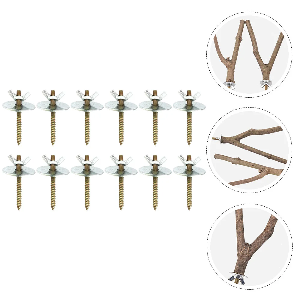12 комплектов винтов подставка для птиц аксессуары бара фурнитура кормушка