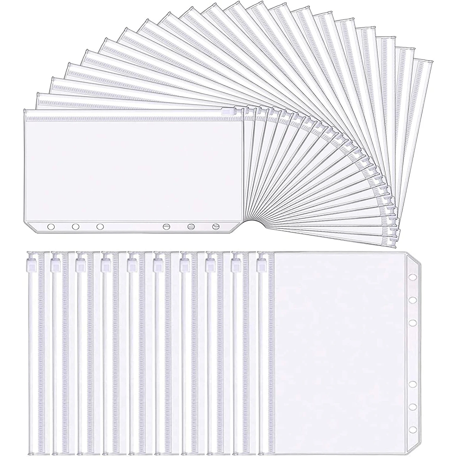 

Папки с отделениями для бумаг A5, A6, A7, 6 отверстий