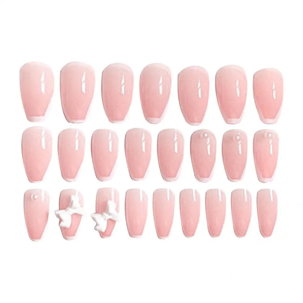 

ABS 24Pcs/Set Exquisite Long Nail Fake Finger Ballet Extension Tips Ultra Thin Press On Nail Polishing-Free for Beauty
