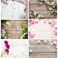 vinyl custom spring photography backdrops props flower wood planks photo studio background 2216 puo 01