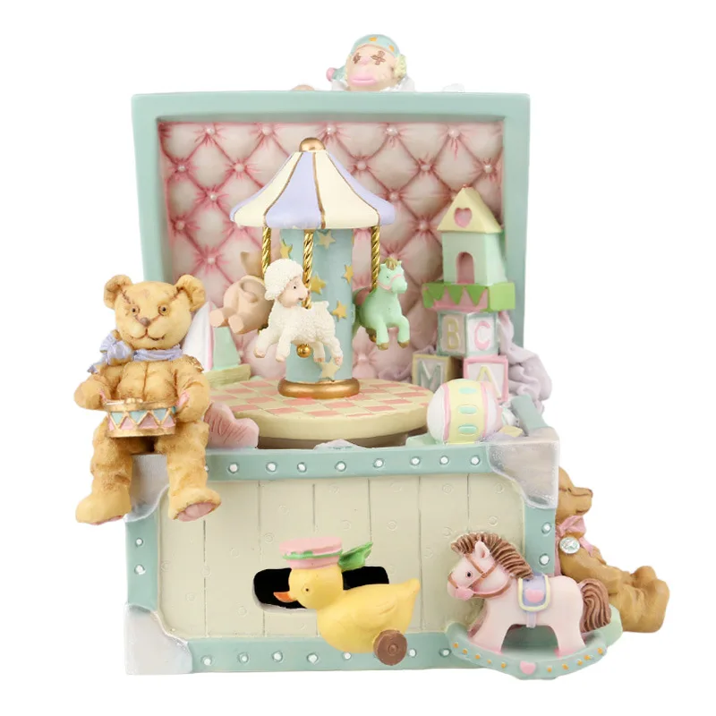 Винтажная музыкальная шкатулка с цирковой карусель для девочек, подарок на Рождество и день рождения юрий сергеевич энтин весёлая карусель песенки из мультфильмов