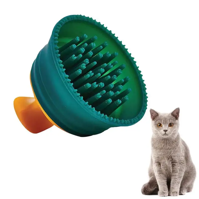 

Dog Bath Brush Comb Soft Silicone Bristles Cat Dog Bath Brush Comb Rubber Dog Grooming Brush For Pet Washing Grooming Supplies