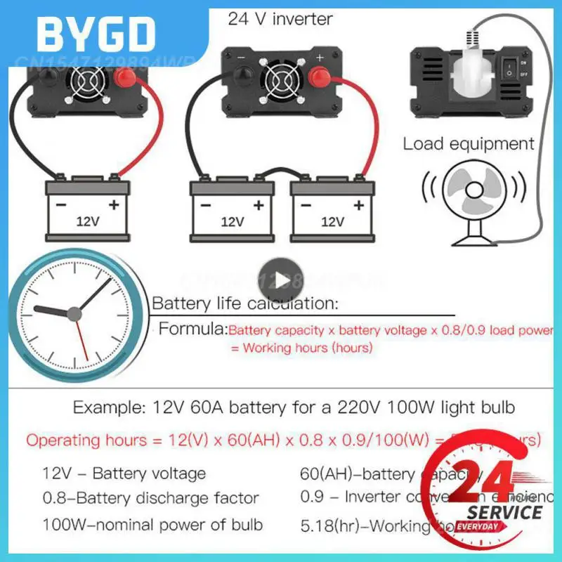 

2000w Car Power Inverter Durable Universal Car Power Inverter Modified Sine Wave Auto Accessories Charger Converter Adapter