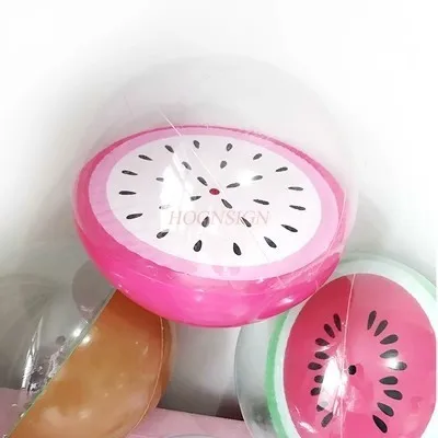 

Transparent Watermelon Orange Beach Ball Aerated Water Playing Baby Photos Flamingo Toy Net Red Ball