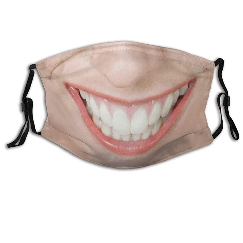 

Pm2.5 Masks Outdoor Mascarillas Reuse Face Mask Anime Halloween Cosplay Masque Protection Printing Funny Mouth mask