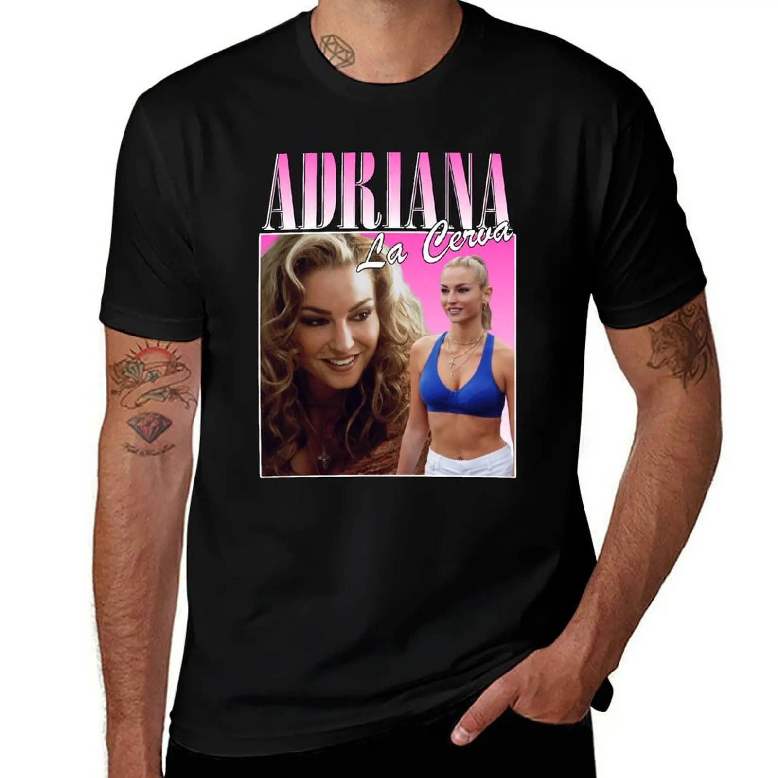Фото Футболка Adriana La Cerva в стиле ретро Sopranos, мягкая, легкая, хлопковая футболка №1