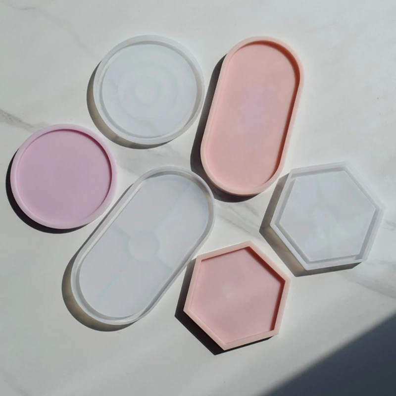 Форма для подставок из смолы Resin Coaster Mould Epoxy Table Moulds Silicone Large Flexible Molds for Making Coasters Bowl Mat Home Decor.