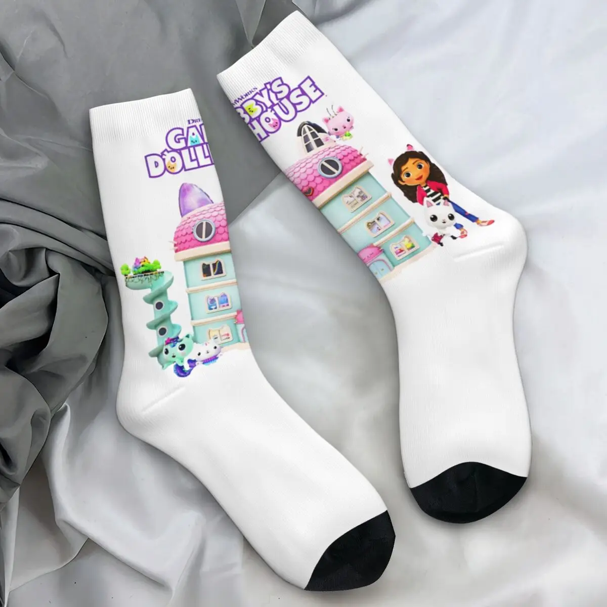 Детские чулки с логотипом Gabby DollHouse Group винтажные носки зимние нескользящие