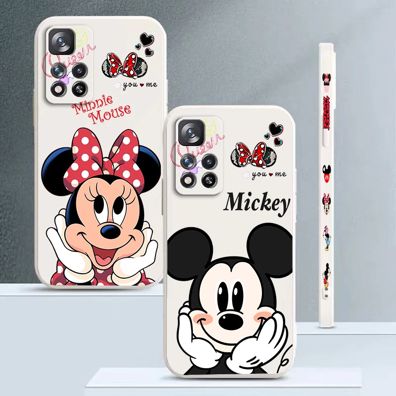 

Disney Minnie Mickey Cool Art Phone Case For Xiaomi Redmi Note 12 11 11S 11T 10S 10 9S 9T 9 Pro Plus 5G Liquid Left Rope Funda