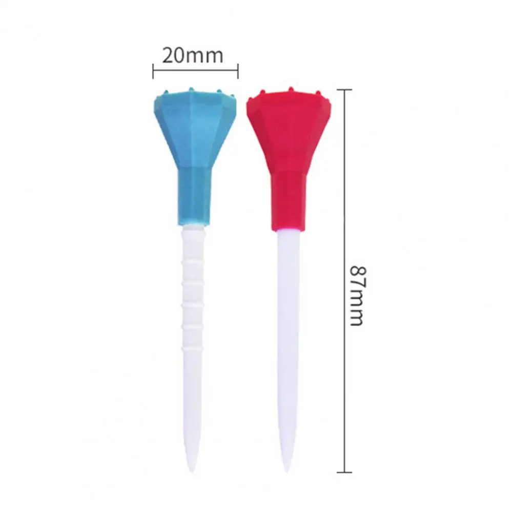 Tee 4 Colors Golf Holder Raised Dot Design Reusable Professional Golf Training Tees For Exercise