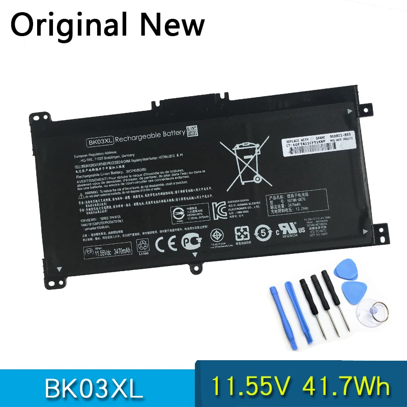 

NEW Original Battery BK03XL HSTNN-UB7G LB7S For HP Pavilion X360 14 14m 14-BA033TX 14-ba001ns TPN-W125 916366-541 916811-855