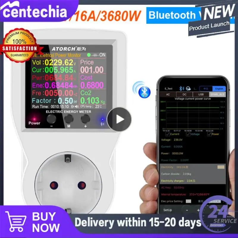 

Consumption Kilowatt Meter Remote Control Ac85265v Digital Wattmeter Meter Eu Us Au Uk Fr Plug Electrical Socket 3680w