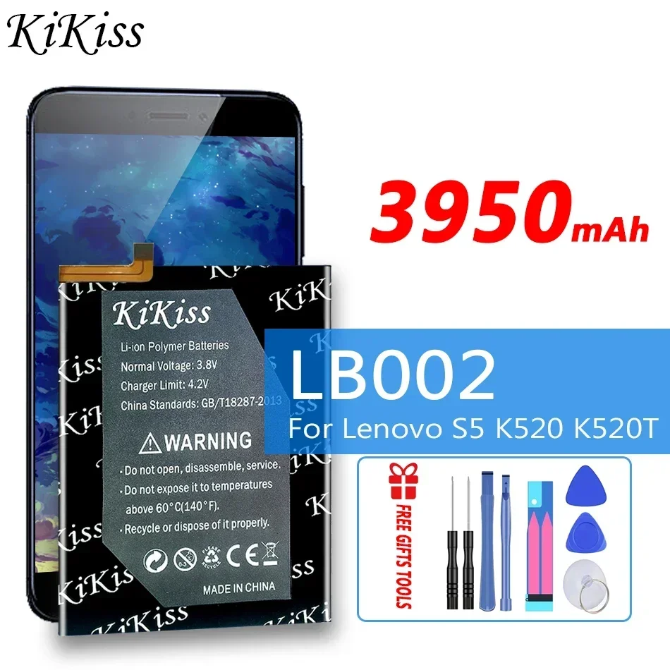 Аккумулятор KiKiss 3950 мАч LB002 для Lenovo S5 K520 K520T