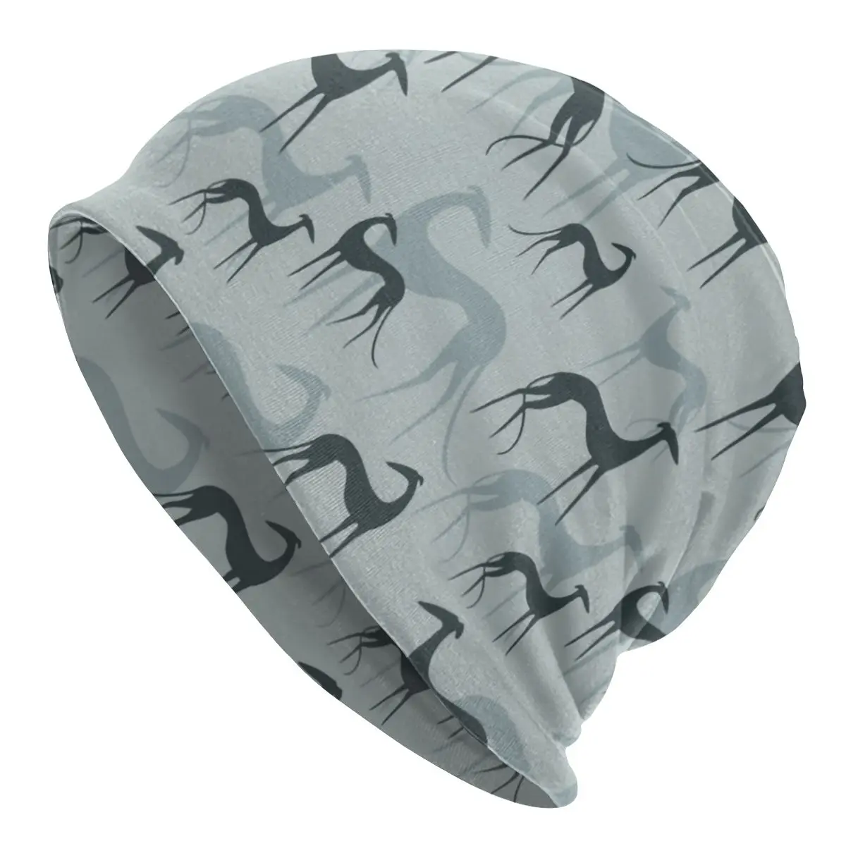 

Шапка-бини унисекс, теплый вязаный головной убор с надписью «Greyhound», в стиле хип-хоп, для взрослых, для мужчин и женщин