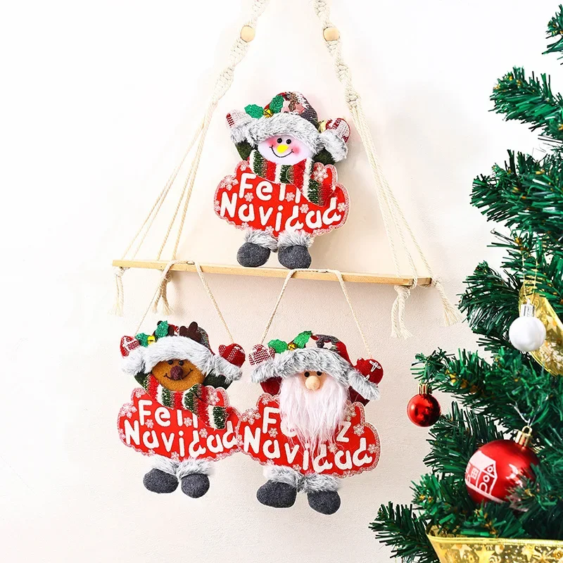 Рождественское украшение маленький кулон с Санта-Клаусом снеговиком оленем