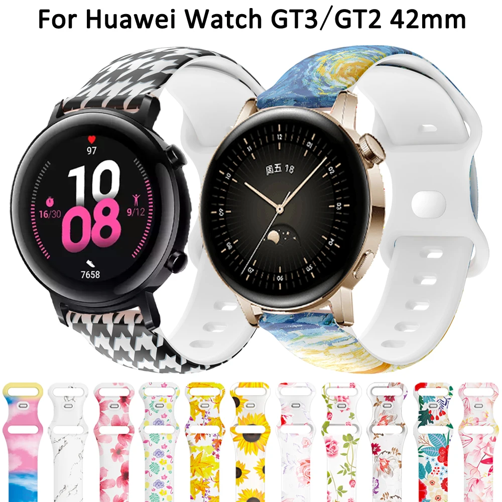 

Ремешок силиконовый для наручных часов, классический браслет для Samsung Galaxy Watch 4 Active 2 40 44 мм 3 41 мм 42 46 мм, 20 мм