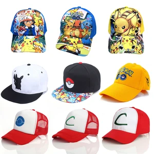Imported Pokemon Pikachu Baseball Cap Anime Figures Outdoor Sports Sun Hat Kawaii Comfortable Peaked Cap Toys