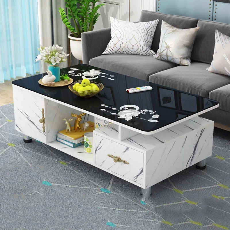 

Modern Center Coffee Tables Nordic Mobile Floor Living Room Console Coffee Tables Makeup Mesa De Centro De Sala Home Furniture