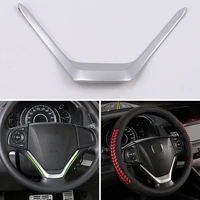 abs matte style steering wheel cover trim for honda cr v crv 2012 2013 2014 2015 2016 decorative sticker car styling accessories