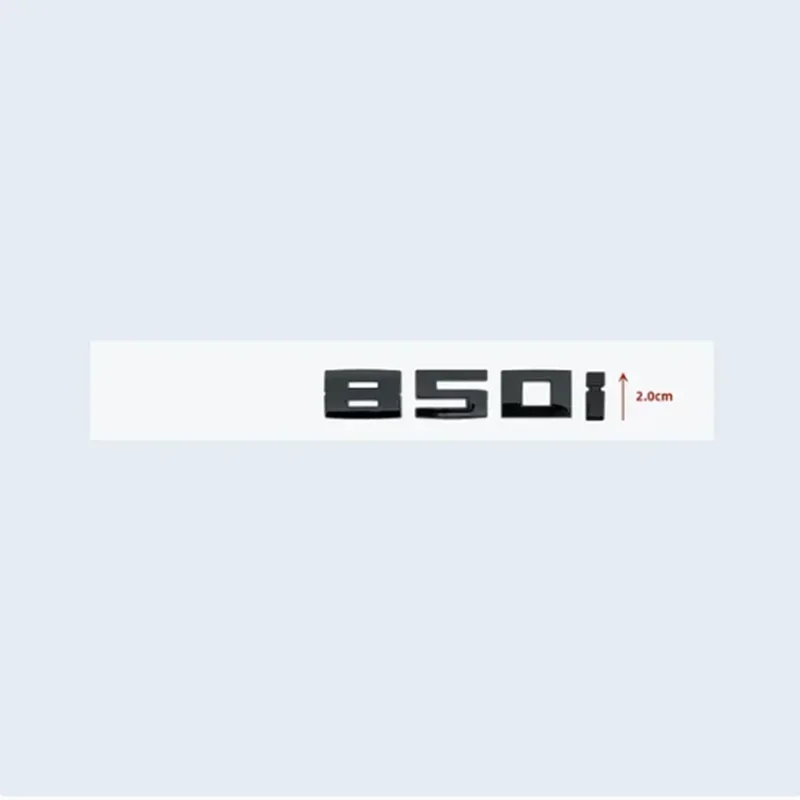 Новые глянцевые черные 3D буквы и цифры M850i M760Li M550d M550i M440d M440i V12 Эмблема для BMW 8 7 5 4 серии Наклейка на багажник автомобиля