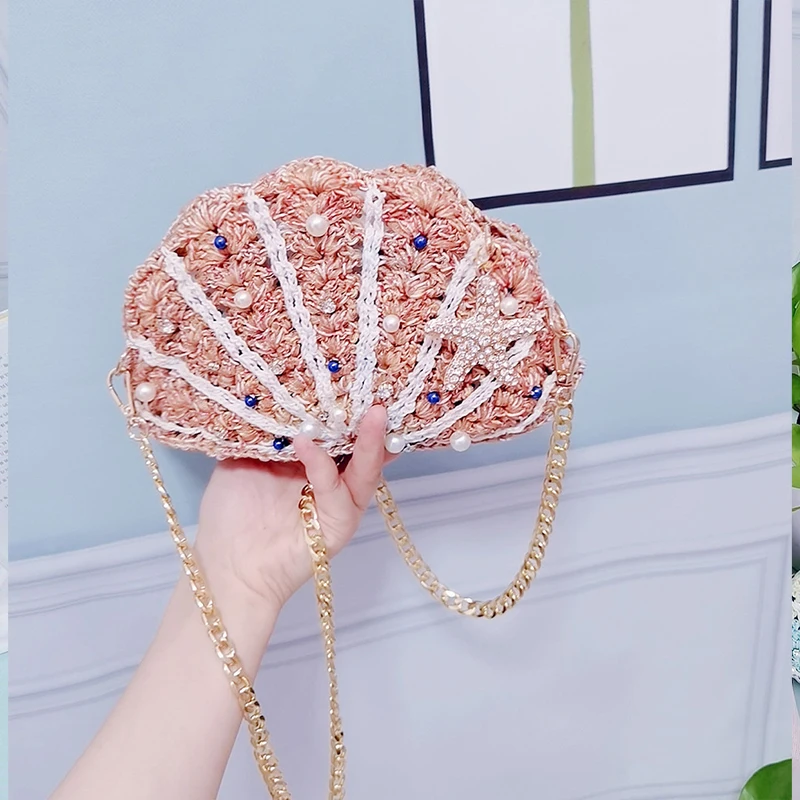 

Dream Shell Bag Ladies Ocean Mermaid Hand Crocheted Shoulder Bag