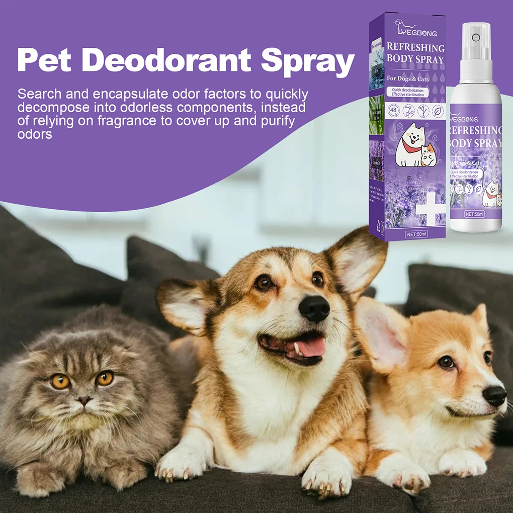 

Pet Deodorant Spray Odor Air Freshing Living Room Cleaning Supplies