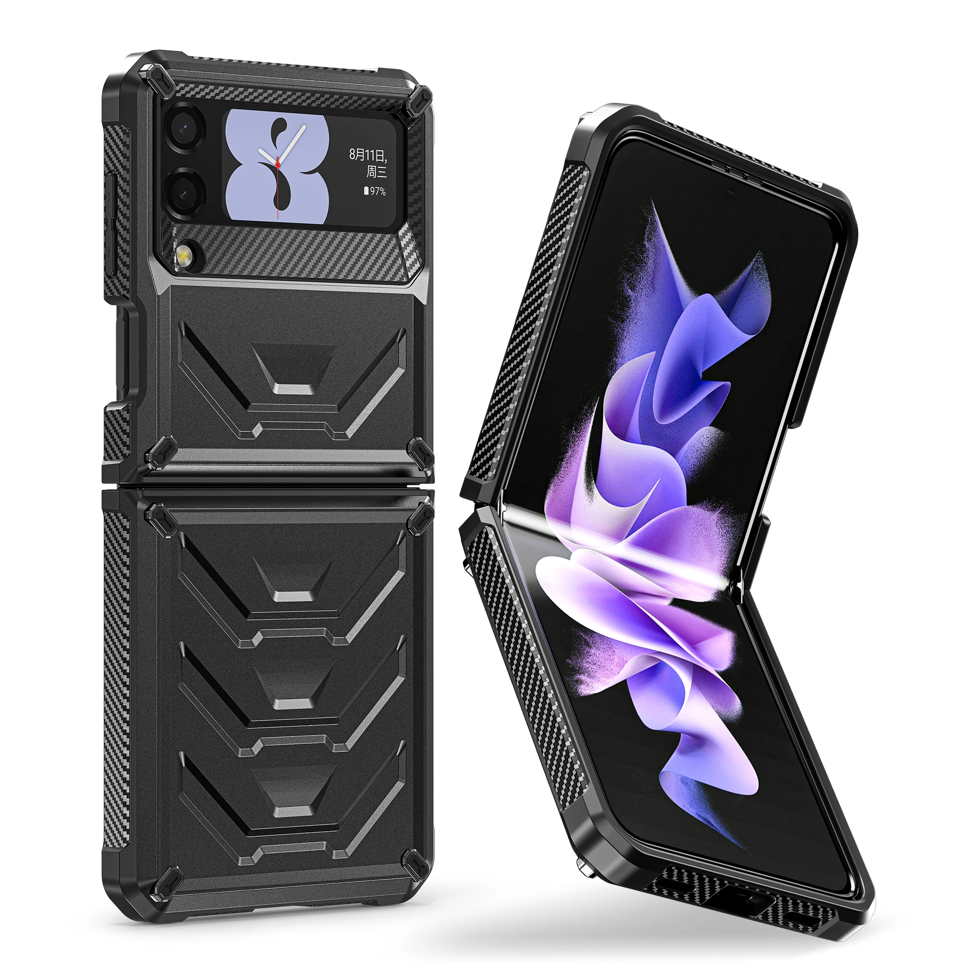 

Нескользящий прочный складной чехол для Samsung Galaxy Z Flip 3