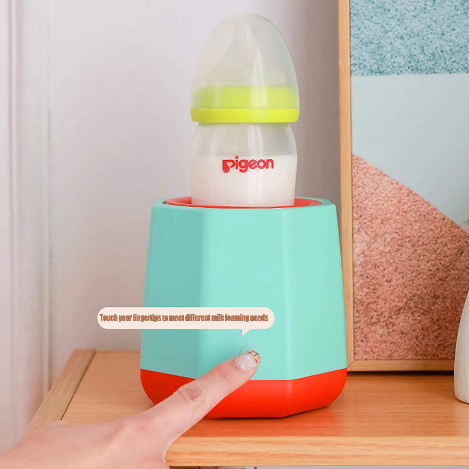 

Electric Milk Shaker Bottle Hands Free Electric Mixed Milk Powder Blender For Infant Three-speed Automatically Mix Warm Formula