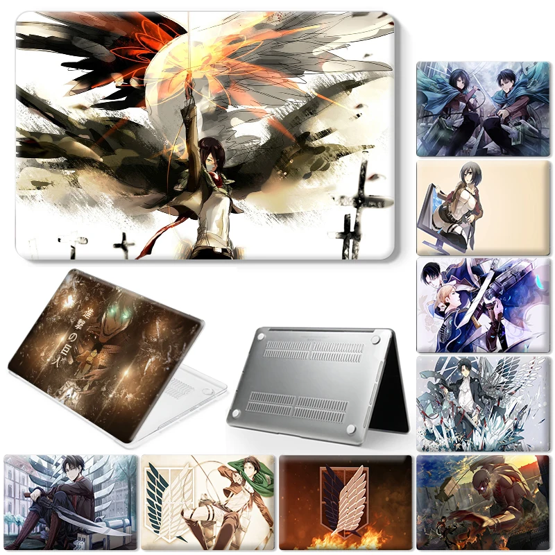 anime attack on titan Laptop Case For Macbook Air 11 2018 2020 13  Touch Bar ID Pro 13 15 16 Retina 15 13 12 inch Cover