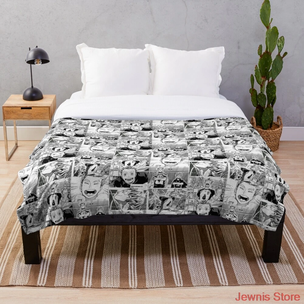 

Коллаж Bokuto, плед, одеяло, постельное белье для девочек, детей и взрослых, подарок, украшение для спальни, разные размеры для стилей.