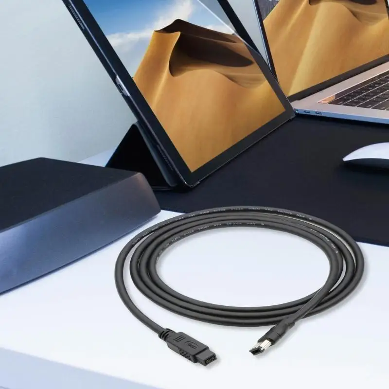 Фото 652F Firewire IEEE 1394 Кабель-переходник с 6-контактного на 9-контактный штекерный кабель для подключения принтера №2