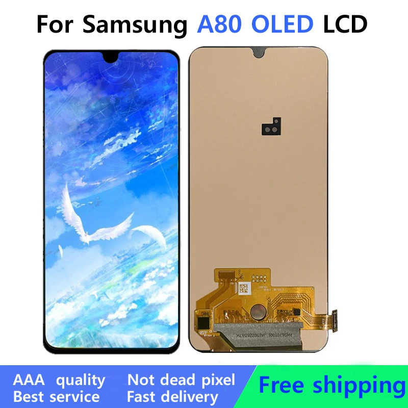 Протестированный дисплей A80 для Samsung Galaxy LCD A805 A805F с сенсорным экраном и