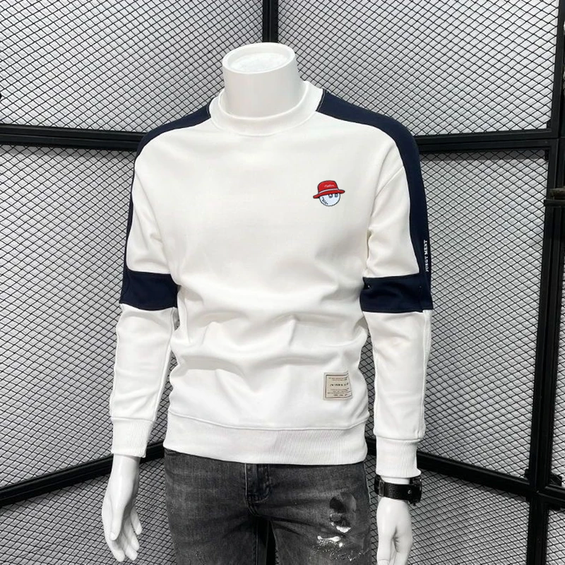 Malbon футболка для гольфа 2023, весенний Топ для гольфа, Мужская одежда для гольфа, мужские футболки с капюшоном, Мужская одежда для гольфа, Мужская одежда для гольфа с лошадью