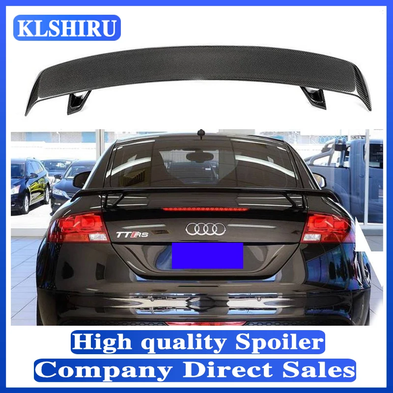 

Carbon Fiber / FRP Black Rear Trunk Spoiler Boot Lip Wing for Audi TT 8J TTS A5 A6 A7 All 2008 - 2011 Car styling