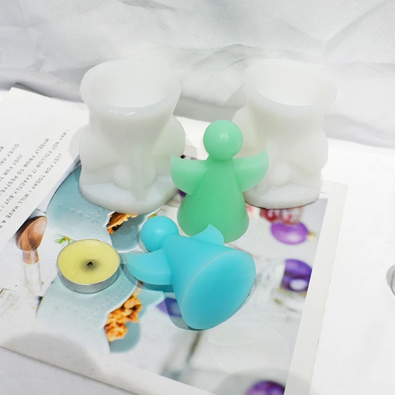 

Angle Silicone Mold Resin Mold Angle Candle Mold Silicone for Scented Candles Soaps Making,Resin Casting Home Decoration