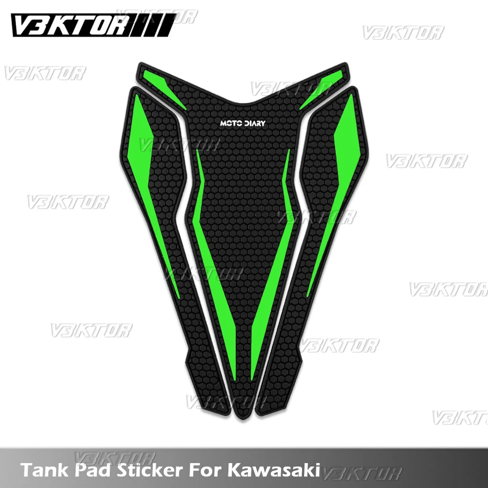 

Мотоциклетная резиновая накладка на бак, защитная наклейка для Kawasaki z900 750 z1000 sx ninja 400 vulcan s versys 650 1000 er6n zx6r