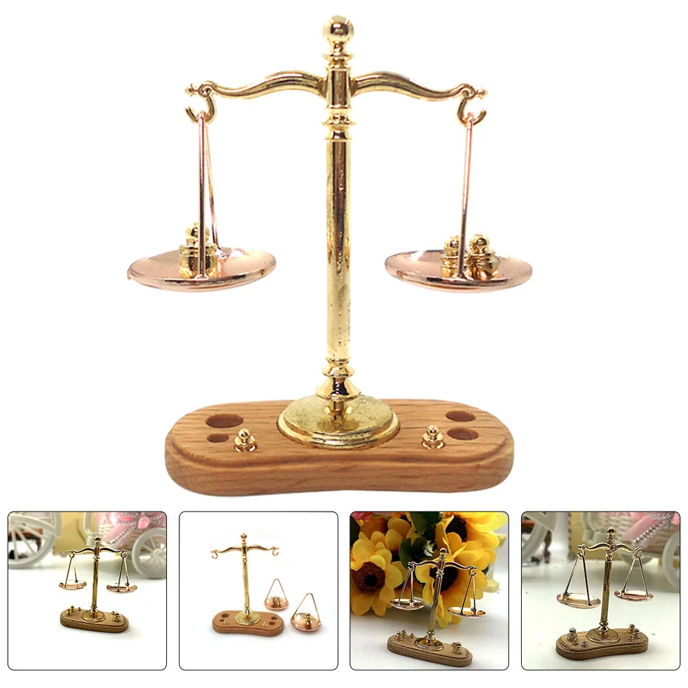 

Miniature Vintage Scale Metal Gadget Justice Scale Toys Home Decor