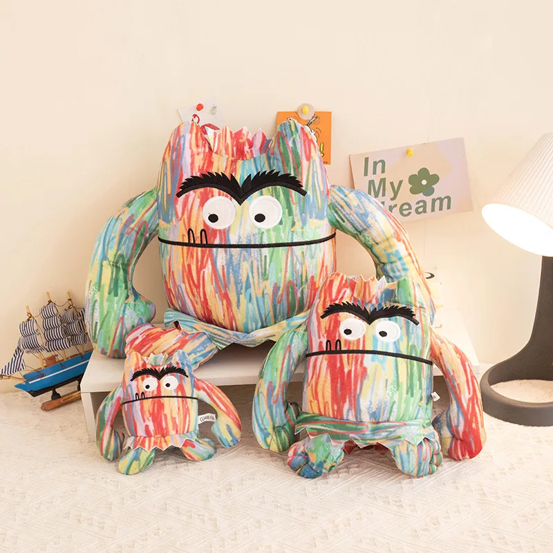 

15-35cm The Color Monster Plush Doll Toy Party Favors Decor Kids Baby Appease Pillow Plush Stuffed Toys For Children Nice Gifts