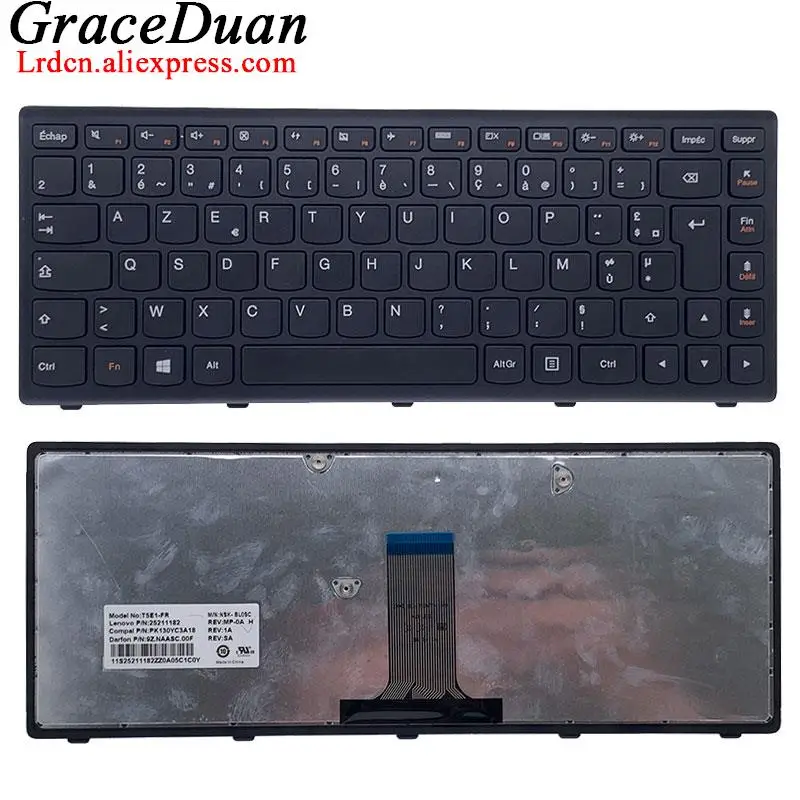 

for Lenovo Ideapad Flex 14 G400s G410s S410p G405s Z410 Laptop FR French Keyboard 25211122 25211152 25211182