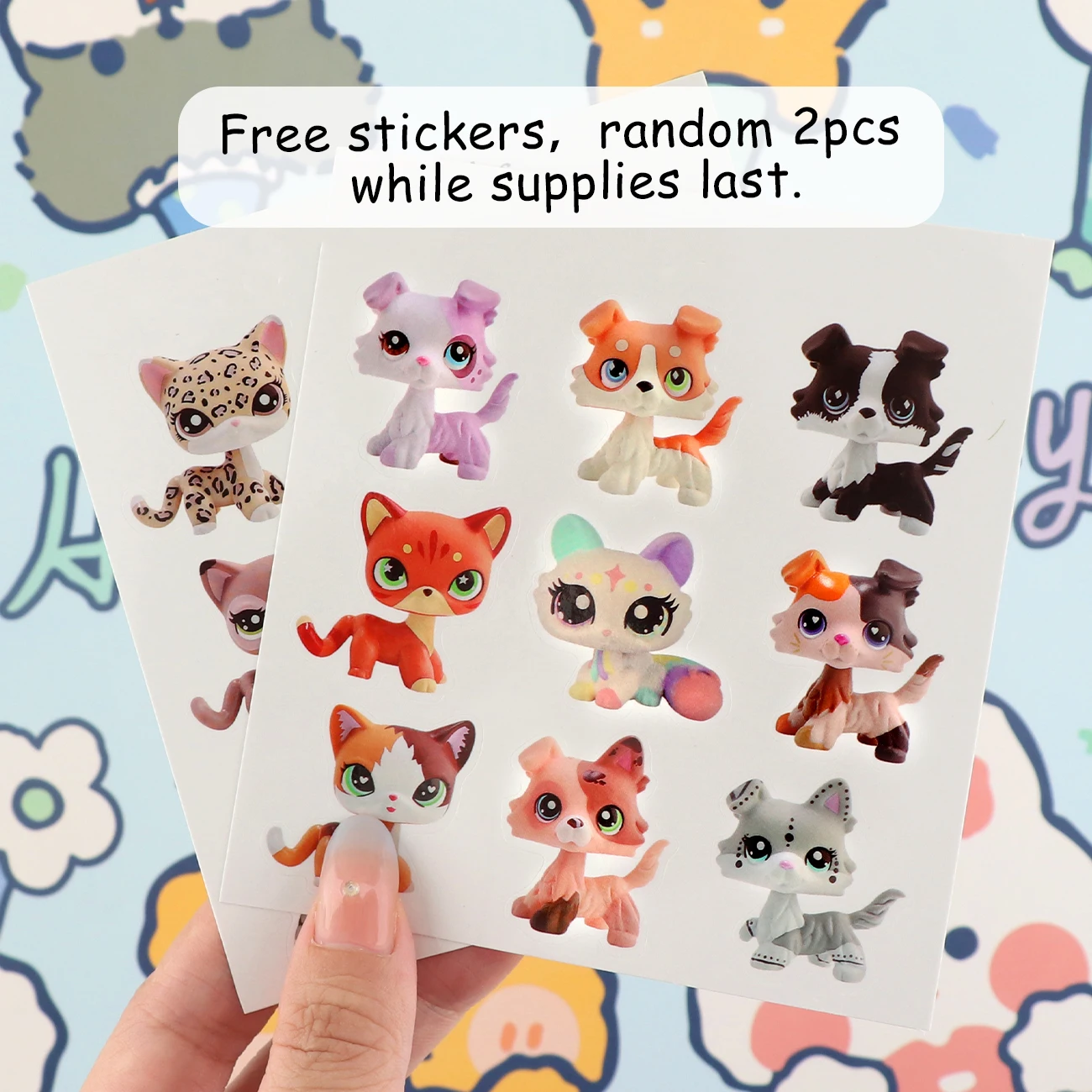 LPS Minilpsshop Игрушка с качающейся головкой на заказ, белые основы для домашних животных, упаковка, 12 шт., белые формы, игрушки «сделай сам», дети играют в кошку, собаку (art.: 3920cd1a77d4e) - 3920cd1a77d4e