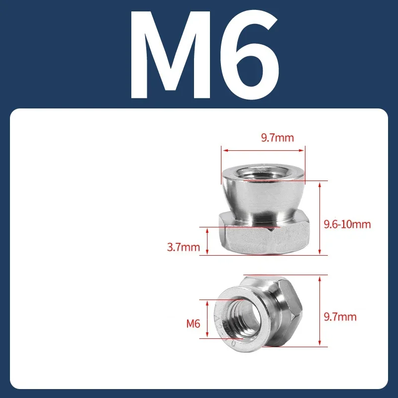 

Противоугонные гайки из нержавеющей стали M6 M8 M10 M12
